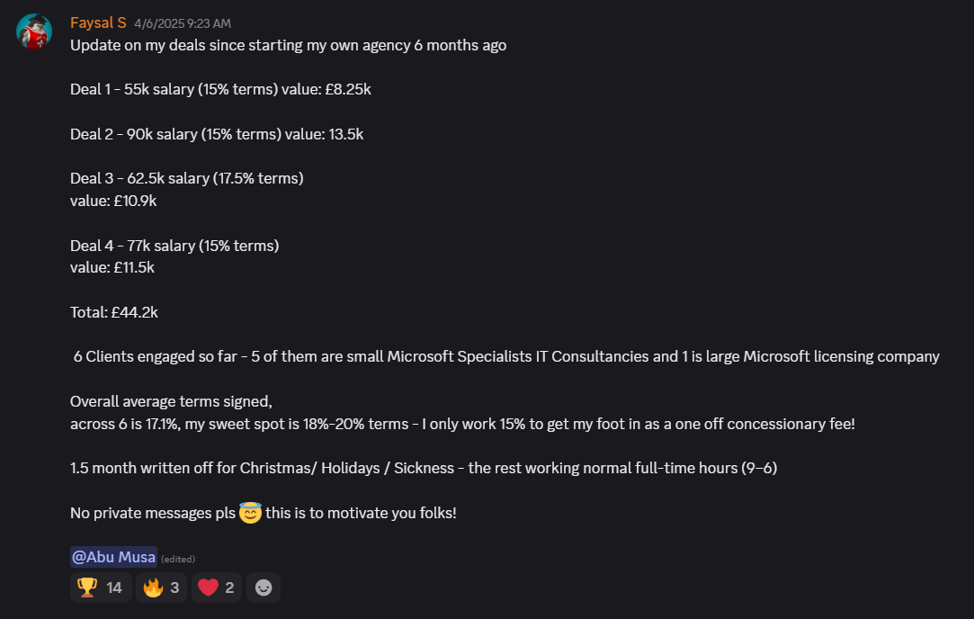 Recruitmentle student review: Student progress